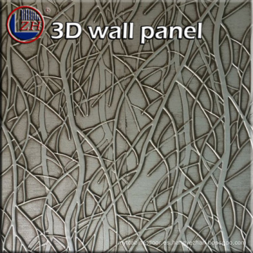 Zhihua 3D relieve decorativo interior panel de pared MDF Il03